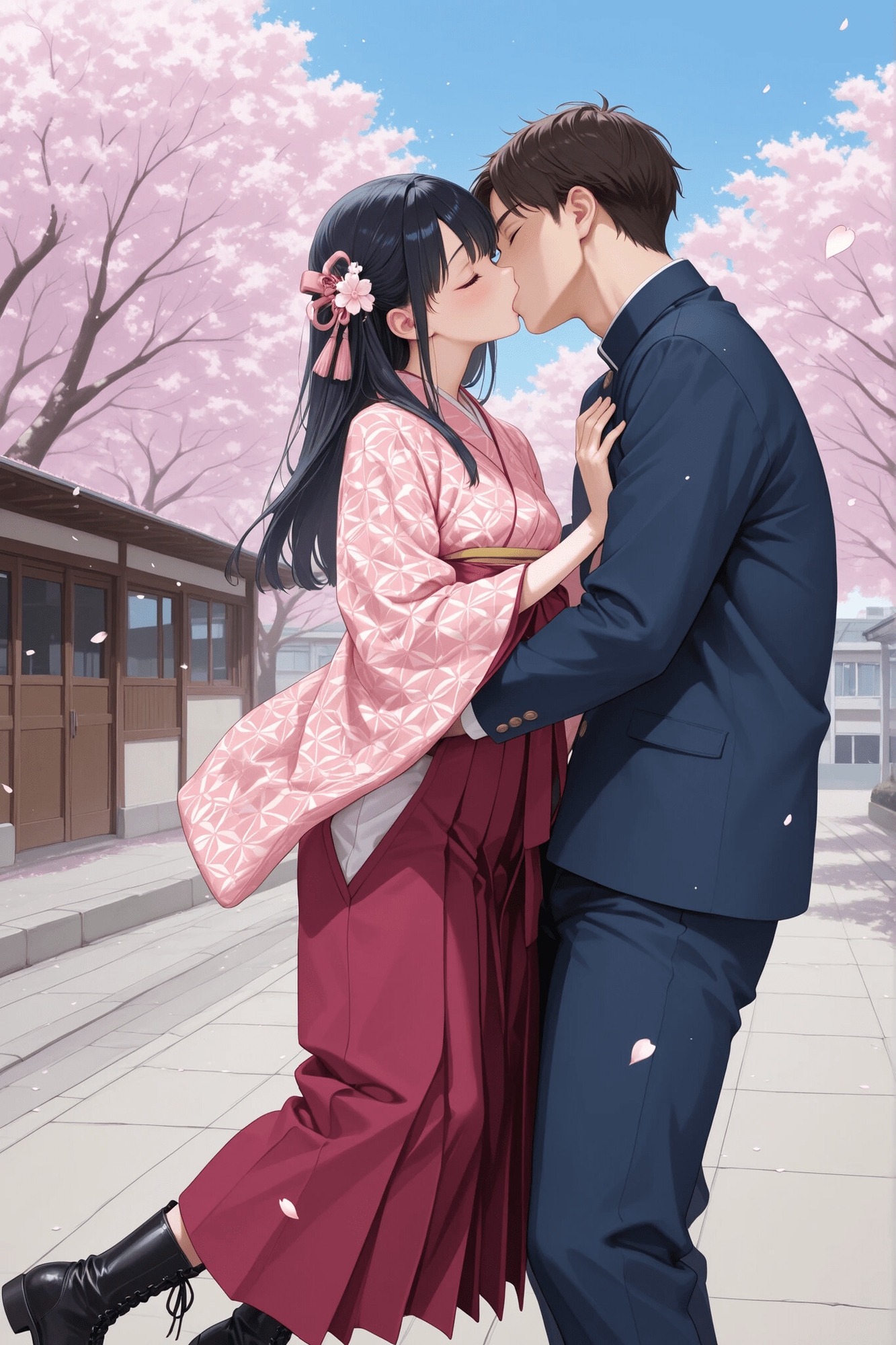 卒業式袴女性と着たままえっち！ 卒業式の後に「あの筒」みたいなあなたのモノが欲しいの。_2