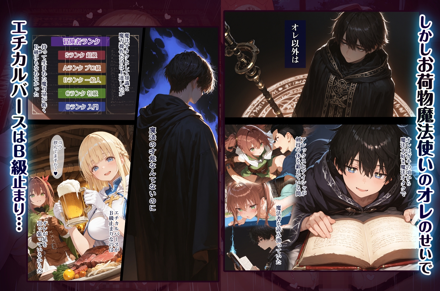 幼馴染冒険者パーティーのお荷物魔法使いオレ 失われた高等魔法スリープを覚えて皆にようやく恩返し！と思ったけど性欲を抑えきれずパーティーメンバーの眠姦孕ませレ◯プ [EchicalH] | DLsite - R18