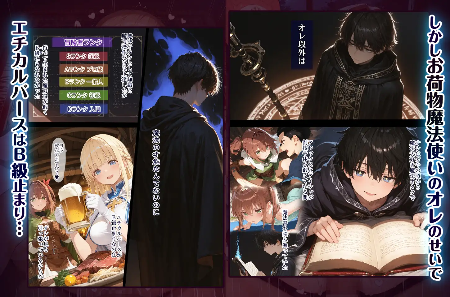 幼馴染冒険者パーティーのお荷物魔法使いオレ 失われた高等魔法スリープを覚えて皆にようやく恩返し！と思ったけど性欲を抑えきれずパーティーメンバーの眠姦孕ませレ◯プ [EchicalH] | DLsite - R18