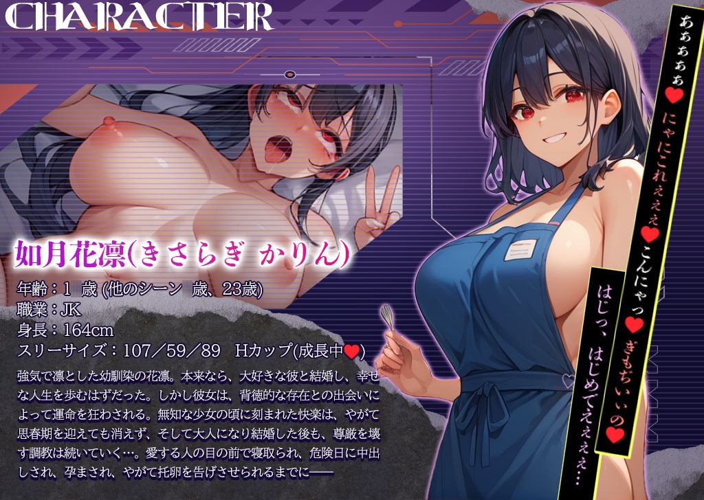 快楽堕ち孕ませ調教録 ～凛とした幼馴染、寝取りの果てに孕まされ続ける～ 画像2