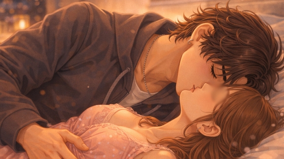 【女性向けASMR】寝てる彼女にキスしてたら我慢できなくなってそのままえっち-0画像