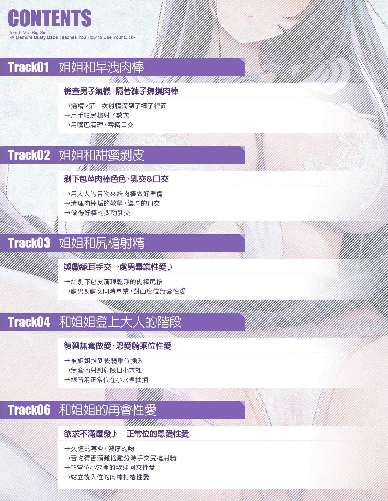 【繁體中文版】教教我吧姐姐~清純系巨乳JK教你怎麼使用肉棒~