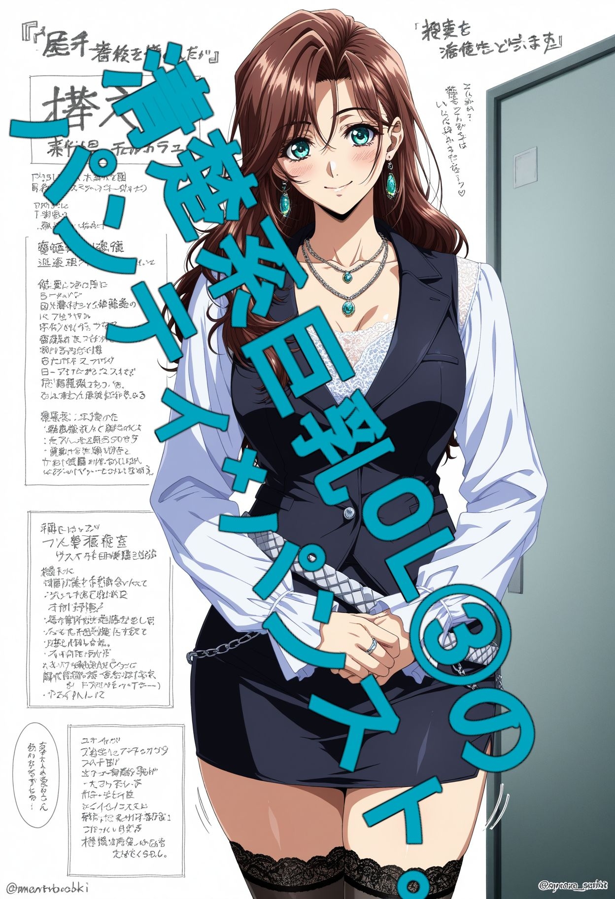 清楚系巨乳OL(3)のパンティ×パンスト。エッチ付き。_4