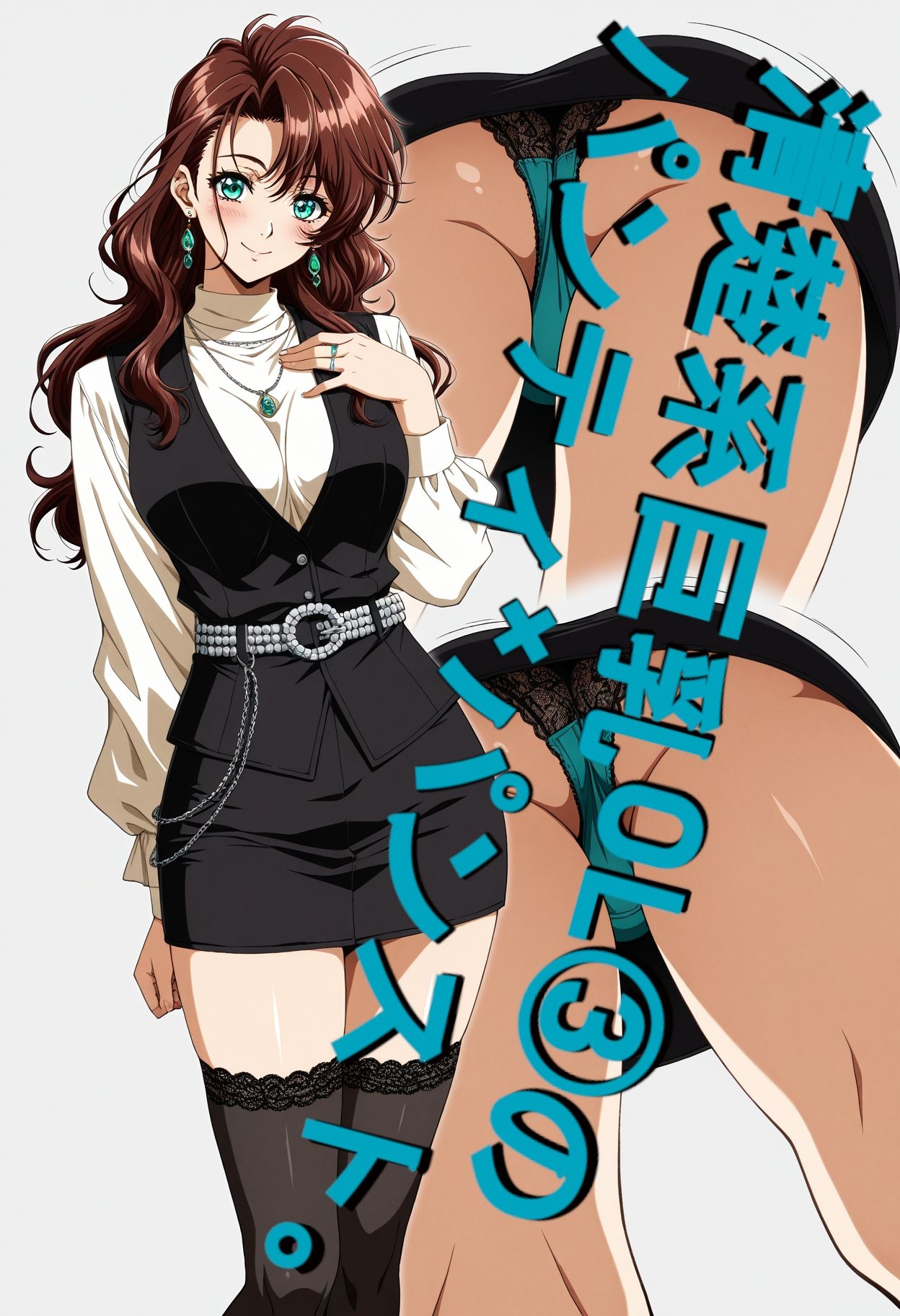 清楚系巨乳OL(3)のパンティ×パンスト。エッチ付き。_5