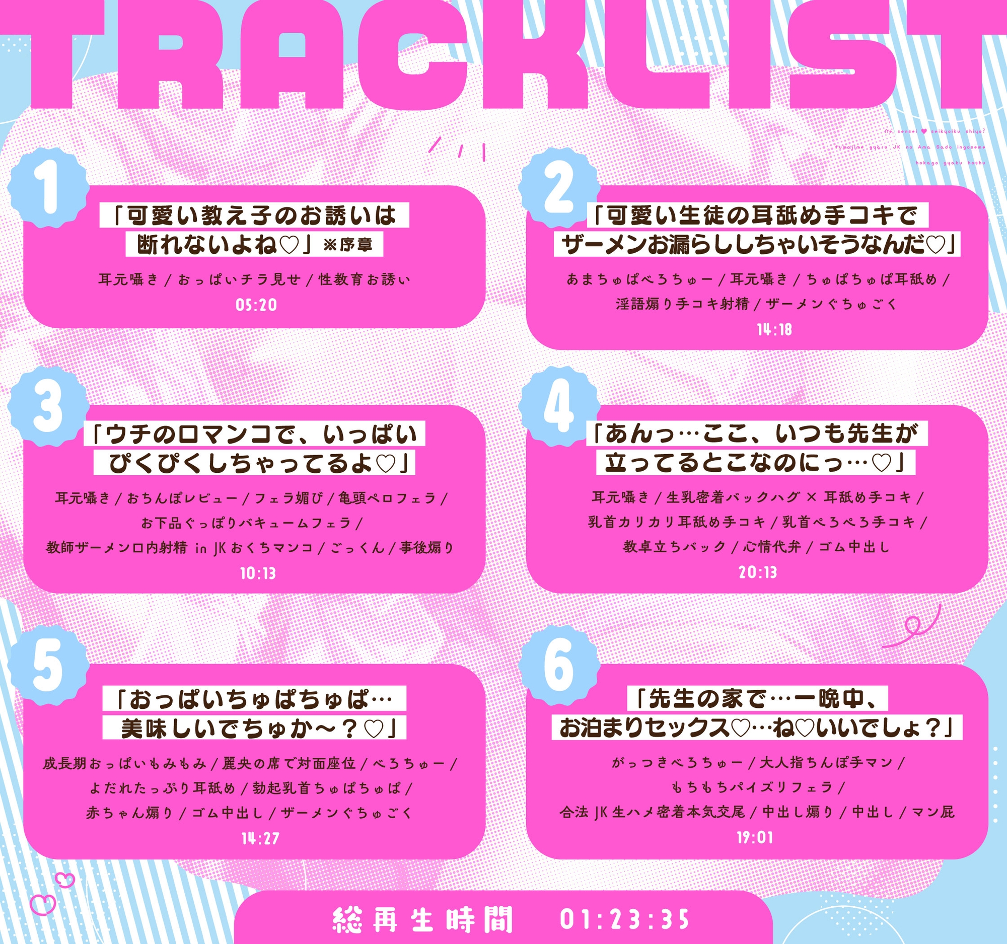 【ギャルJK淫語責め/ドスケベ全裸イラスト付き】「ねぇ先生♡性教育しよ?」~不真面目ギャルJKのあまサド淫語責め放課後逆補習~【KU100】 画像6