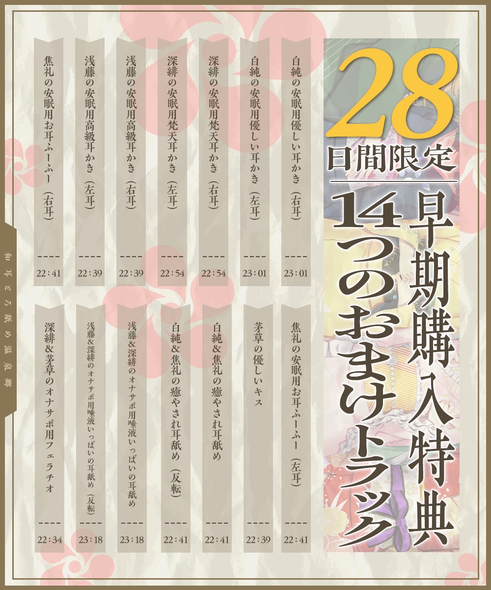 【2026年04月18日迄限定】和耳とろ舐め温泉郷〜至高のケモミミハーレムプレイで、脳イキ絶頂♪ パパ呼び&媚び媚びボイス満載の搾精旅館！ 画像10