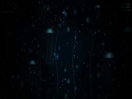 【PCライブ壁紙】深海発光生物 / Bioluminescence