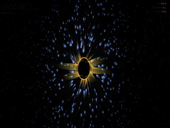 【PCライブ壁紙】ブラックホール / Singularity