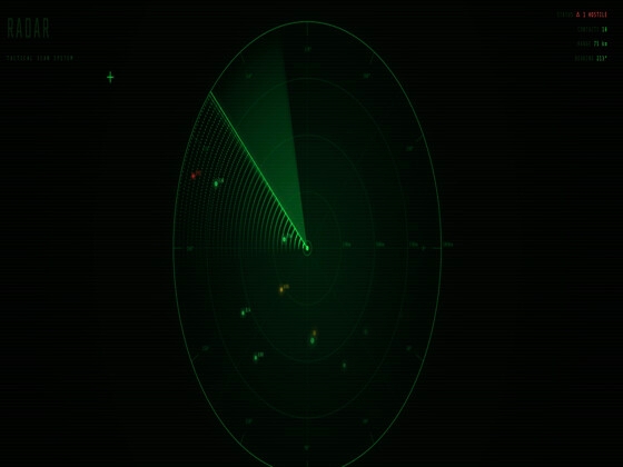 【PCライブ壁紙】レーダースキャン / Radar Scan