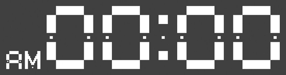 デジタル時計時刻 tex