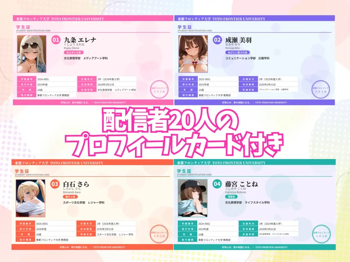 東都フロンティア大学ヤリサー20人全員巨乳ハーレム ～1対20の極上連続奉仕～ [ぷちぷち☆ぱらだいす] | DLsite - R18