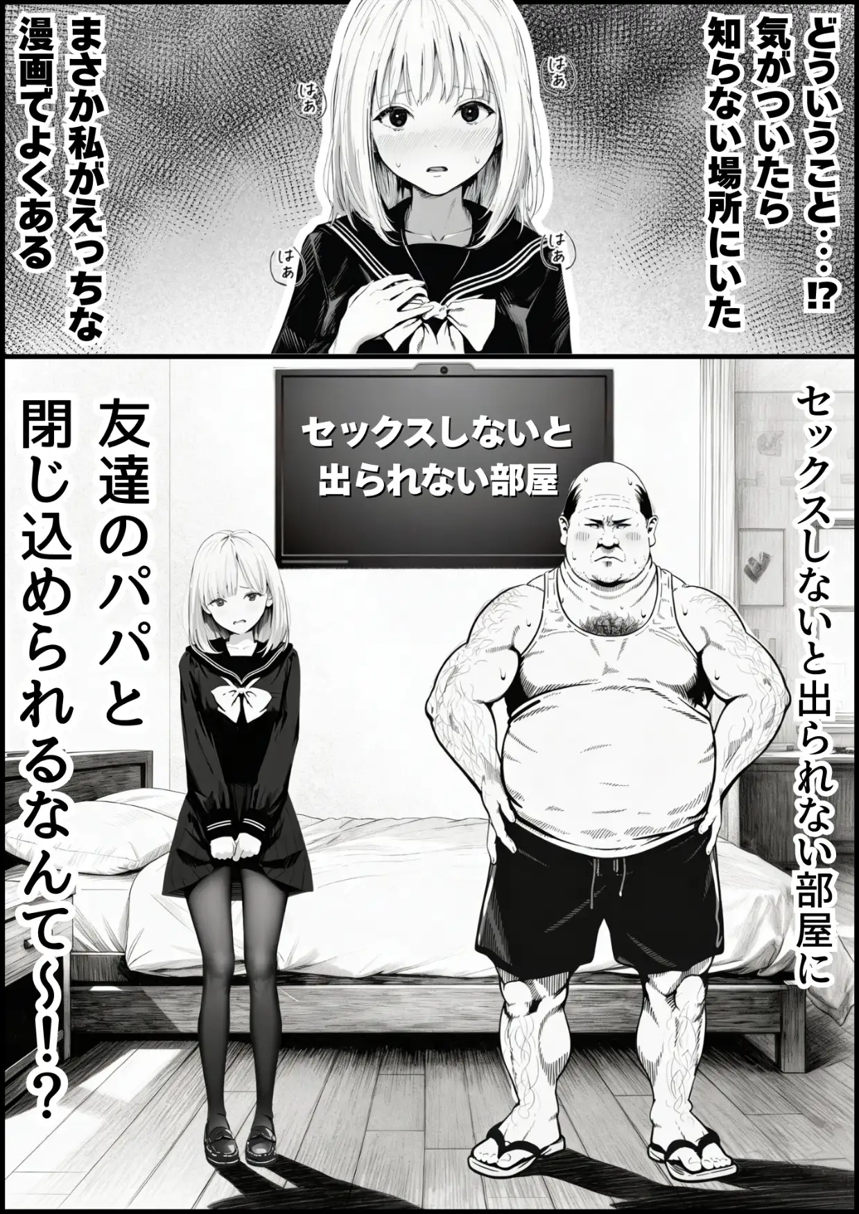 セックスしないと出られない部屋に親友のパパと閉じ込められたんですけど～！？