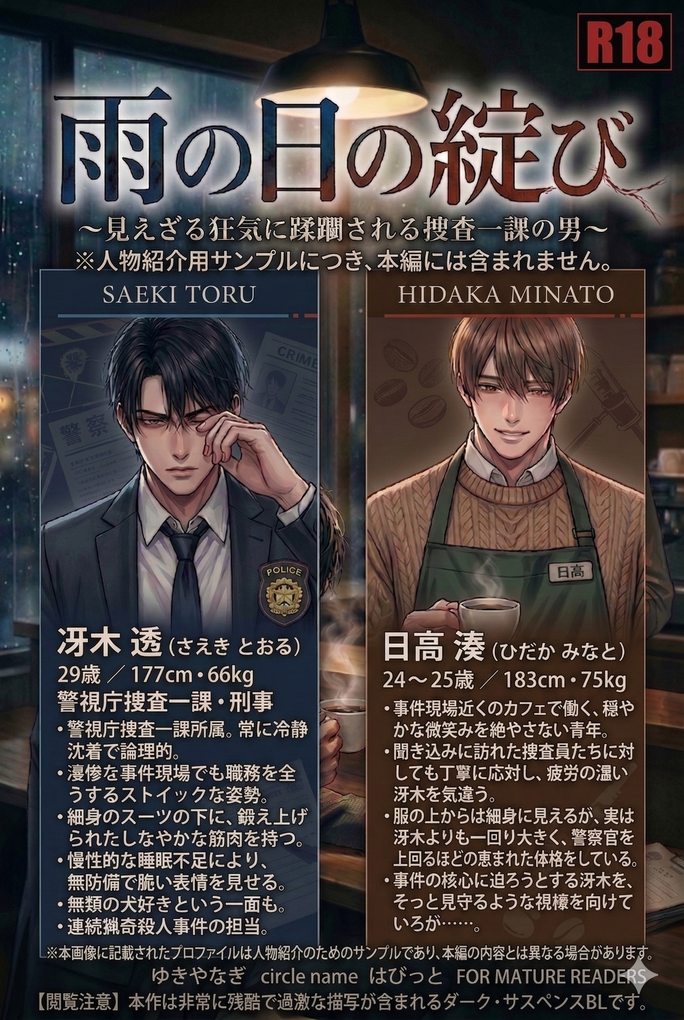 雨の日の綻び ～見えざる狂気に蹂躙される捜査一課の男～