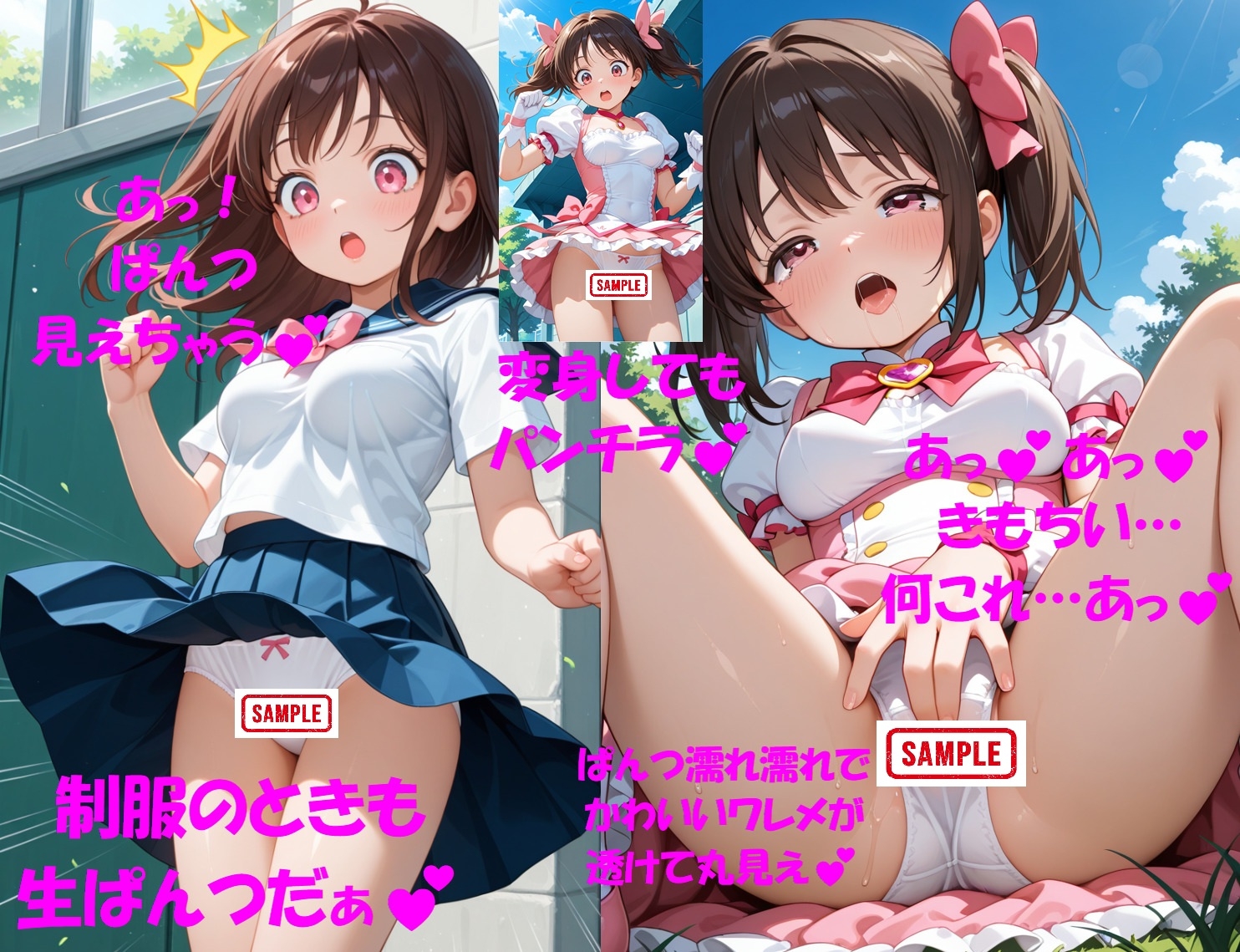 パンチラJKが魔法少女に変身★オナニーでイクぅ！2 ―茶髪JK、性の目覚め―_10