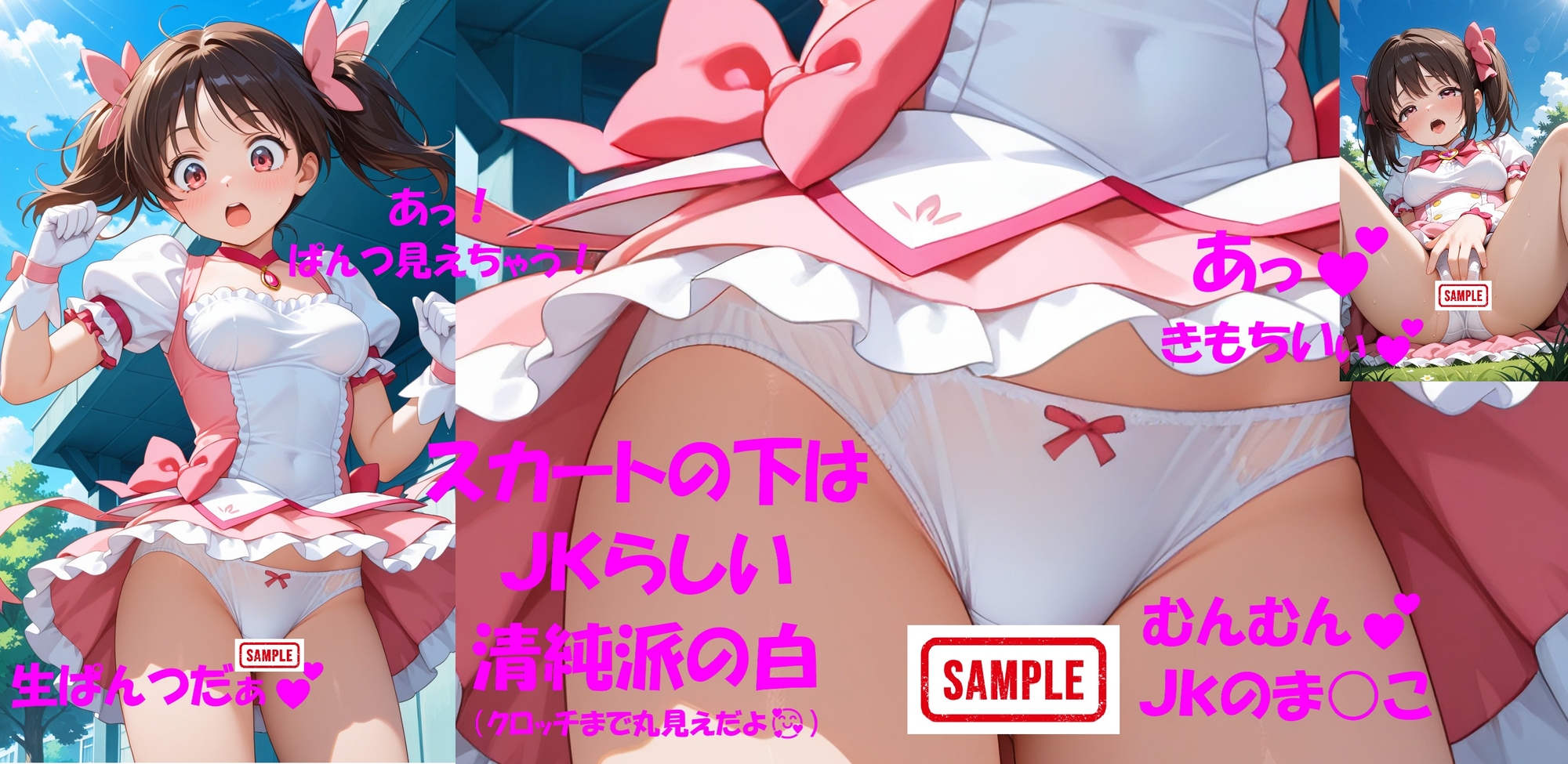 パンチラJKが魔法少女に変身★オナニーでイクぅ！2 ―茶髪JK、性の目覚め―_9