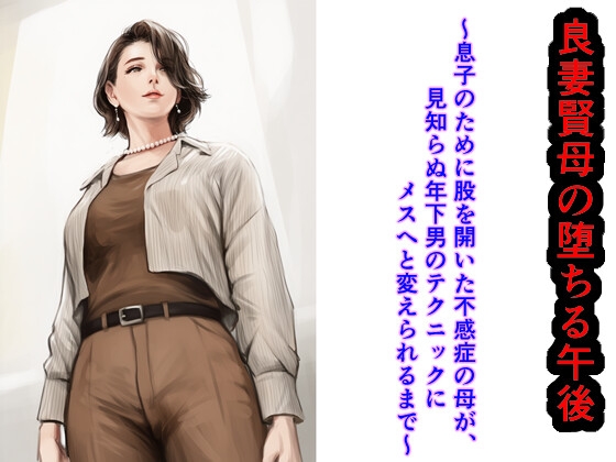 良妻賢母の堕ちる午後 ～息子のために股を開いた不感症の母が、見知らぬ年下男のテクニックにメスへと変えられるまで〜