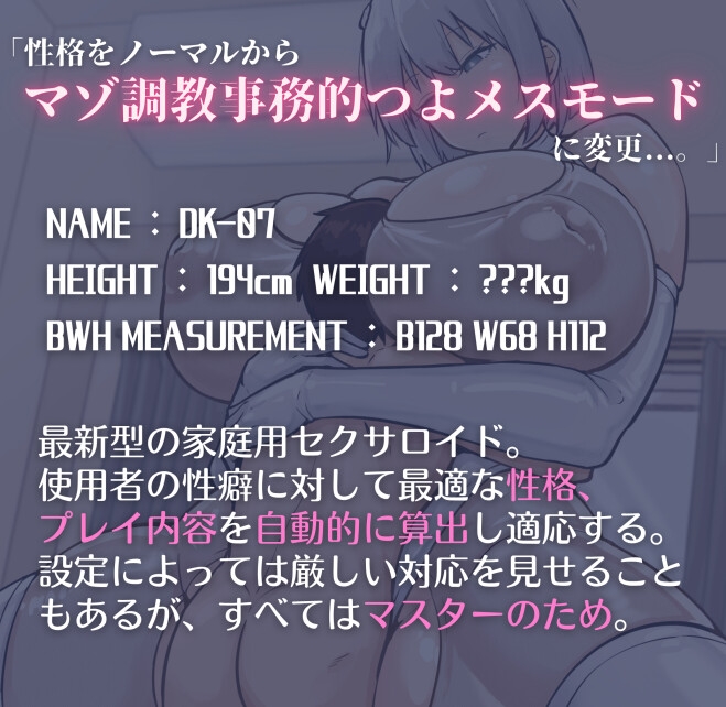 セクサロイドを買ったらあっさりマゾバレした挙げ句事務的つよメス搾精モード♡に再設定されて主従逆転した話 画像1
