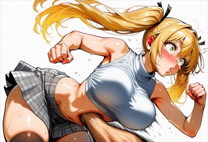 教室の標的 ～腹部への執着～ Leona Valentia 被虐の体育着