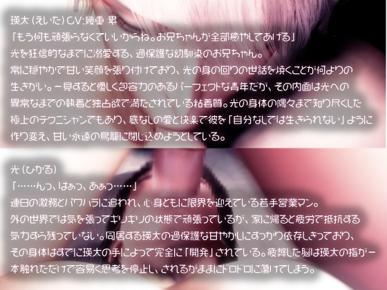 【ボイスドラマ版】過保護×限界社畜×執着攻め。劇薬スイート・ケージ ~限界営業マンは、笑顔の過保護な幼馴染に指一本でドロドロに溶かされる~ 画像4