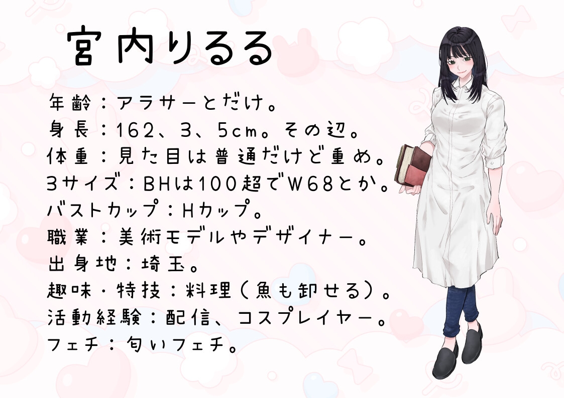 【美術モデル・デザイナー・元コスプレイヤー】わたしのオナニー事情 No.53 宮内りるる【オナニーフリートーク】 画像2