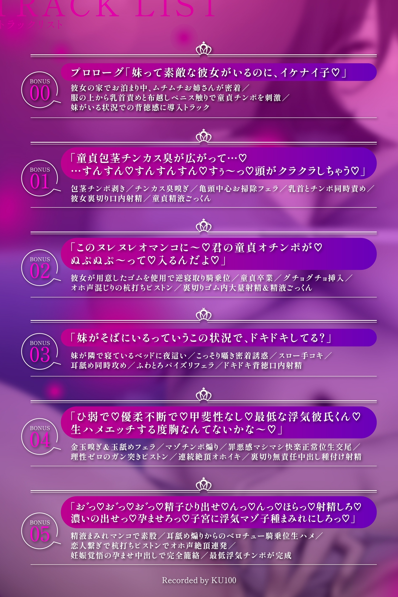 【背徳逆寝取り】彼女のお姉ちゃんに童貞食われて逆NTR生ハメ中出し孕ませオホ♡ムチムチ爆乳密着隠語囁きマゾいじめに逆らえず何度もド下品浮気交尾【KU100】 画像4