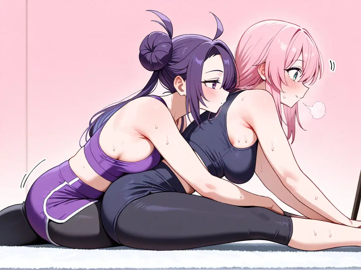 【NTR 百合】巨乳ヨガインストラクターに新妻を寝取られ調教された件 サンプル画像 5