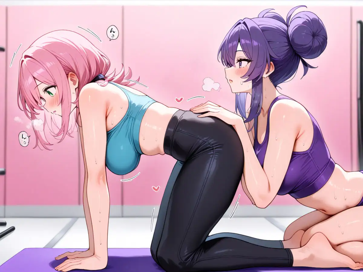 【NTR 百合】巨乳ヨガインストラクターに新妻を寝取られ調教された件 サンプル画像 6