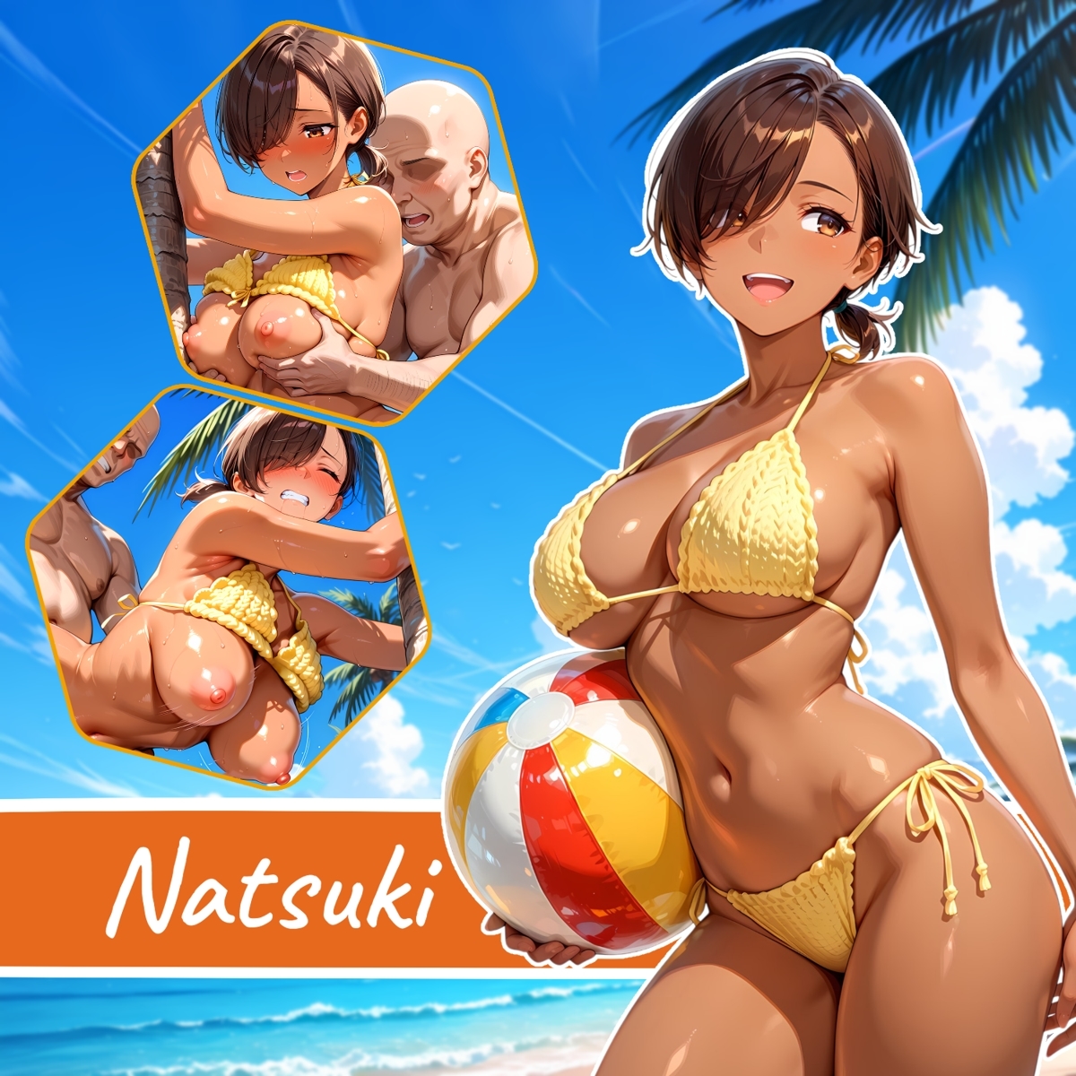 ビキニギャルとハメまくるイラスト集3_3