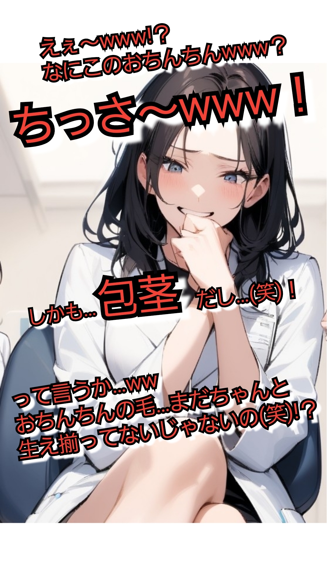 いじめっ娘倶楽部のSPHギャラリー VIO脱毛のモニターにさせられちゃった短小包茎君恥ずかしいお子様チンポを大勢のエステティシャンに笑われて…_5