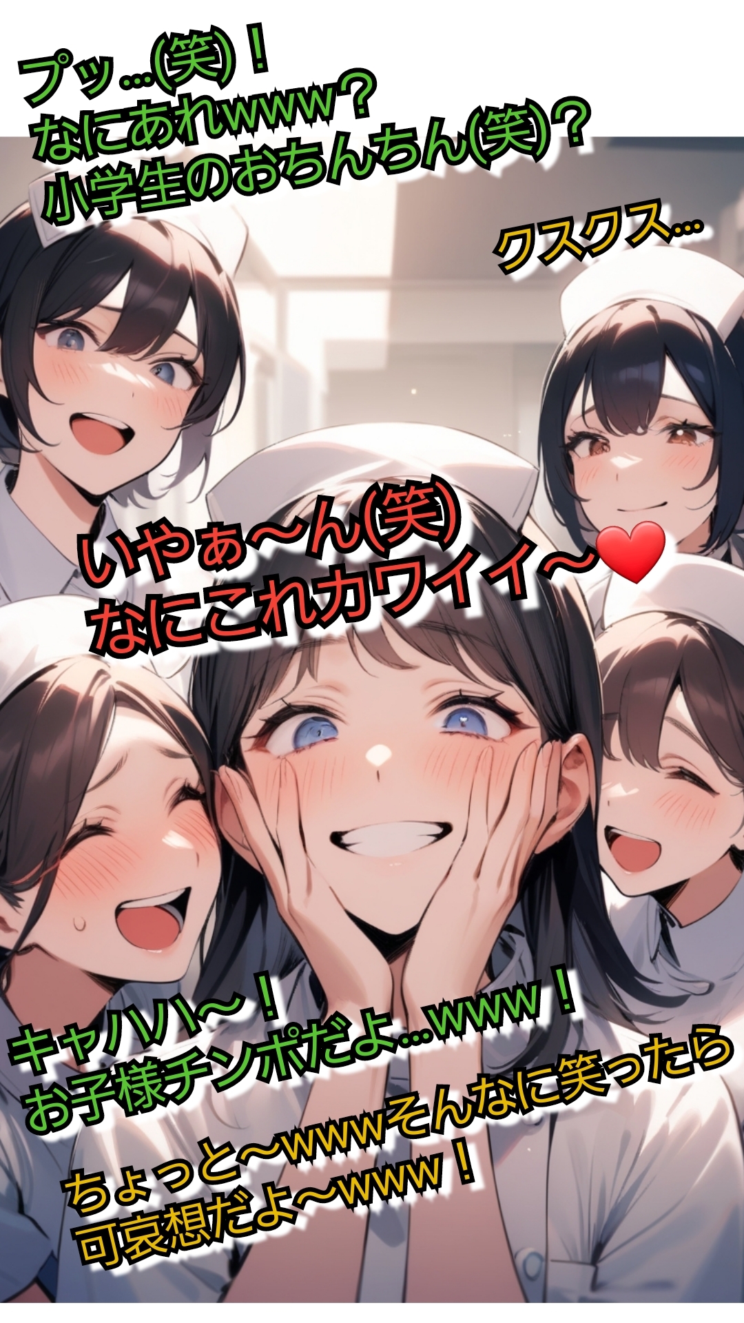 いじめっ娘倶楽部のSPHギャラリー VIO脱毛のモニターにさせられちゃった短小包茎君恥ずかしいお子様チンポを大勢のエステティシャンに笑われて…_8