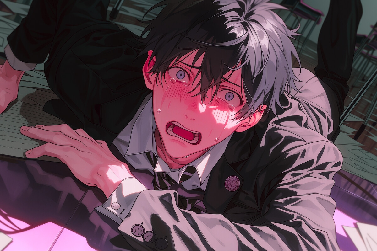 【担任の僕は君達専用の肉便器】《教師に複数逆乱交✖︎リョナ》限界までアナルを犯され…『んっ…ダメぇ…やめてくださいぃぃ…』※オスの潮吹き汚喘ぎ大量絶頂-2画像