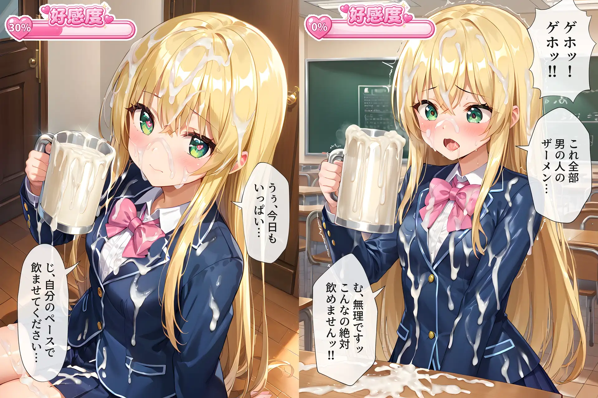 ザーメンジョッキのことが段々好きになっちゃう女の子たち サンプル画像 3