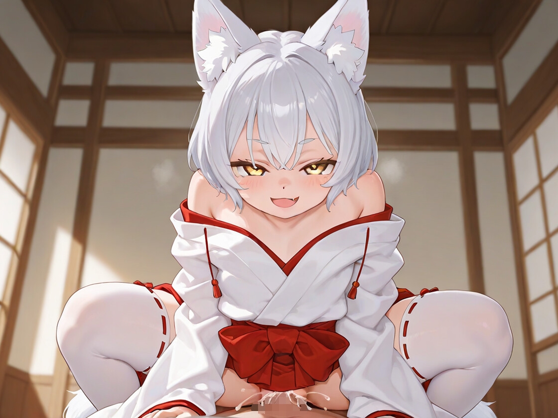 【KU100】アゲマン銀髪のじゃ〇リ妖狐がキツキツまんこで逆レしてきます〜俺が社長になるまでのサクセスストーリー〜【けもみみ/ファンタジー】 画像4