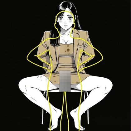 透明人間の見えない肉棒に貫かれる女刑事たち