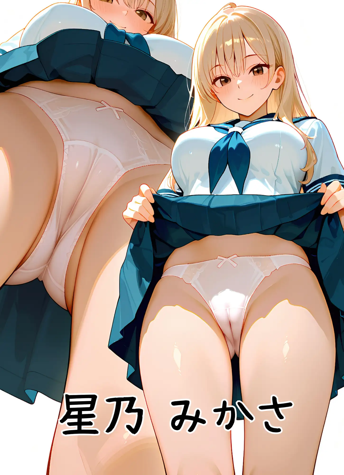 セーラー服とパンティー&ブラジャー サンプル画像 7