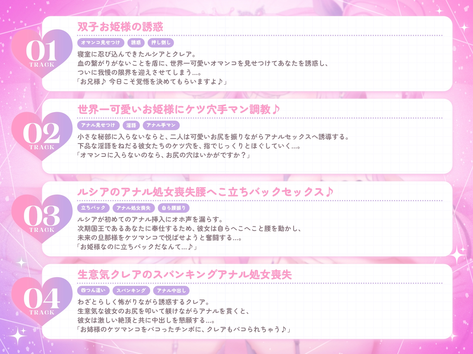 世界一可愛いケツ穴双子姫♪～オマンコに入らないならお尻の穴をケツマンコにしてあげるね♡～(KU100収録作品) 4枚目