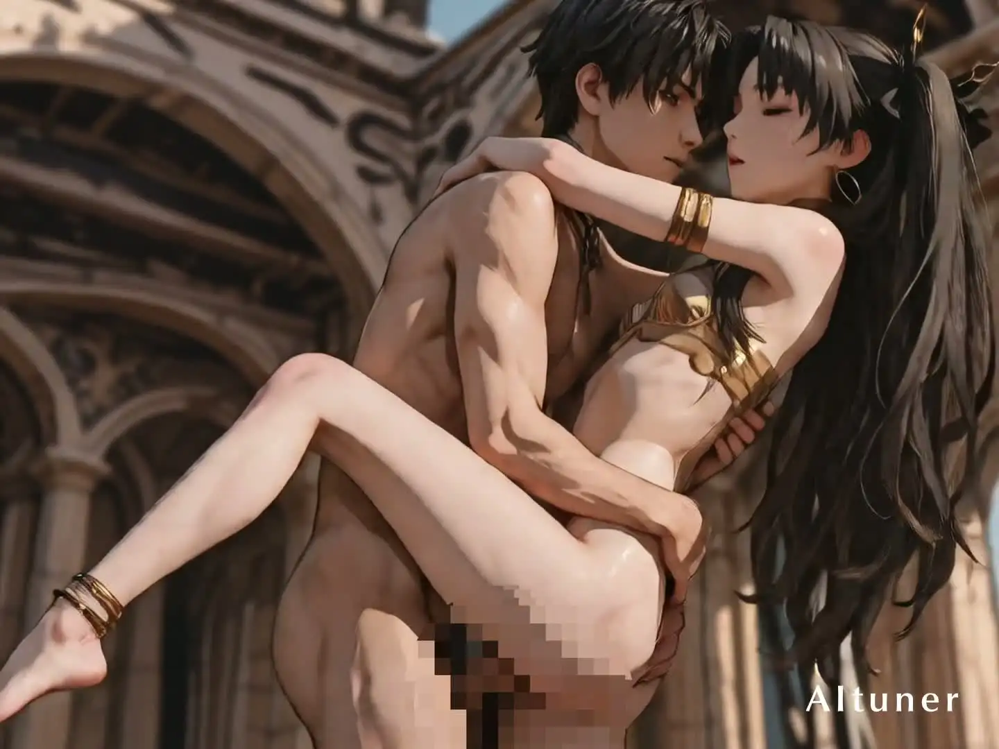 【18分HD】夕暮れの神殿で、彼女はゆっくり脱いでいく [AItuner] | DLsite - R18