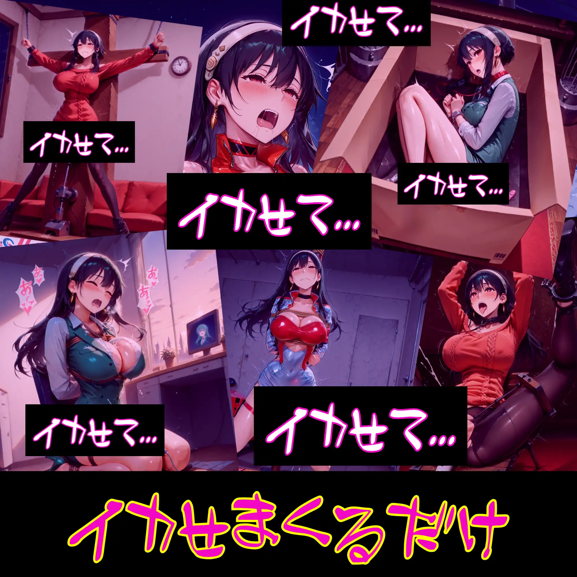 【衣装多種】ヨ〇さん、限界突破の連続絶頂。絶頂の嵐にのたうち回りだらしなくアヘ顔を晒す究極の陥落_玩具オナニー編 サンプル画像 4
