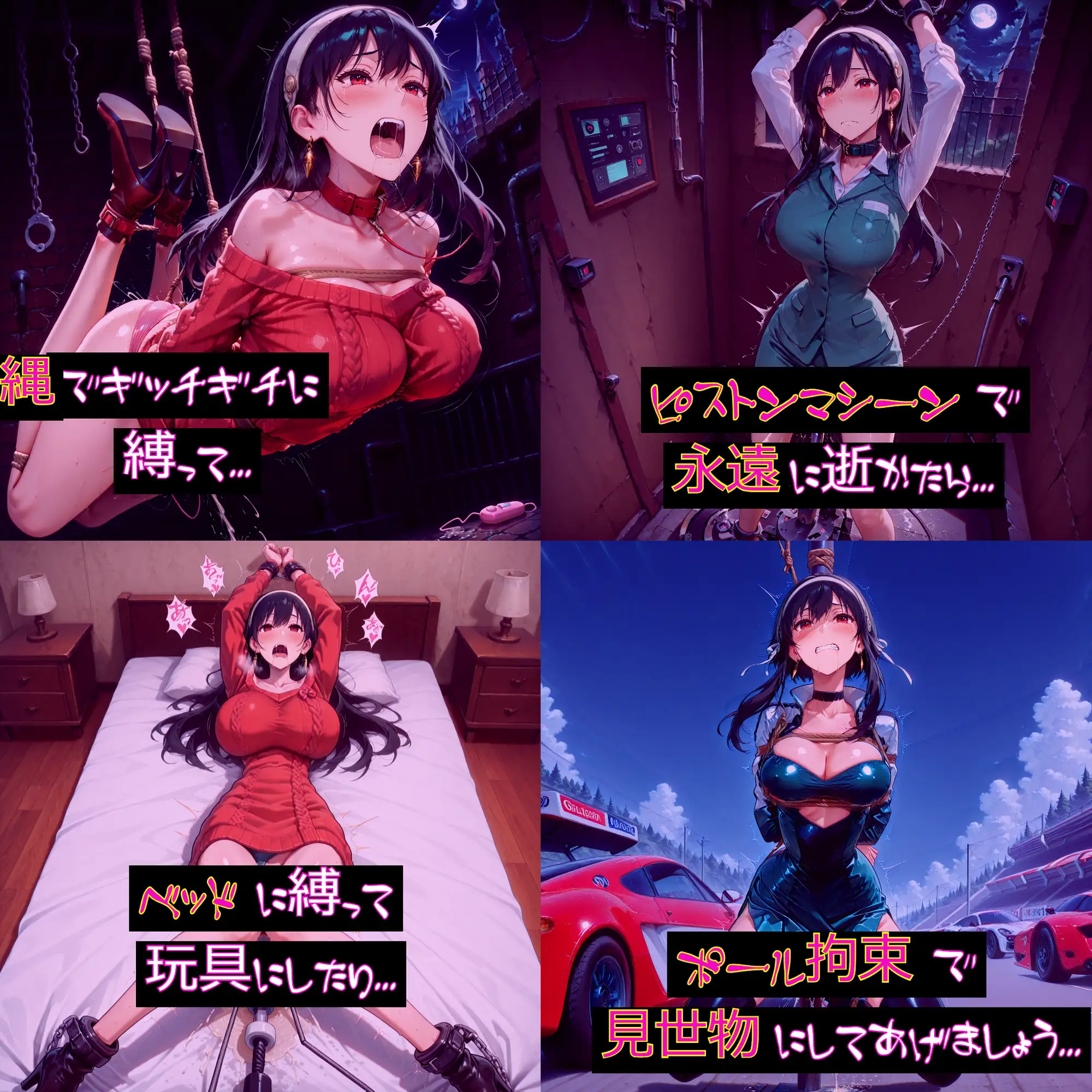 【衣装多種】ヨ〇さん、限界突破の連続絶頂。絶頂の嵐にのたうち回りだらしなくアヘ顔を晒す究極の陥落_玩具オナニー編 サンプル画像 5