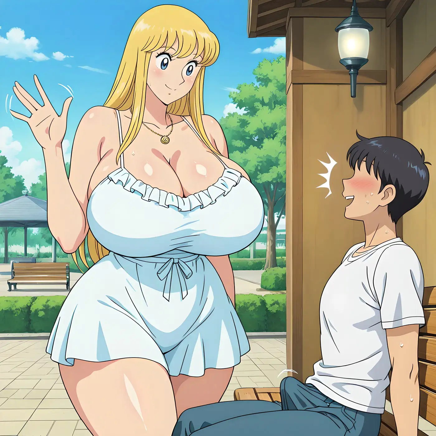 誰にでも優しい金髪爆乳婦警 [ちくわフクロ] | DLsite - R18