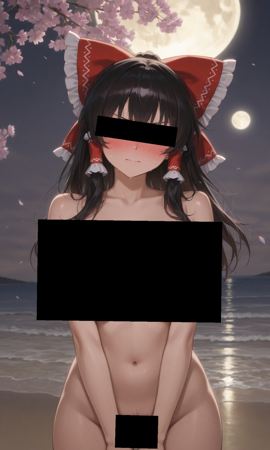 魔理沙は霊夢のえっちな写真を撮りたいようです。vol.27～春の砂嵐の夜の海編～_1