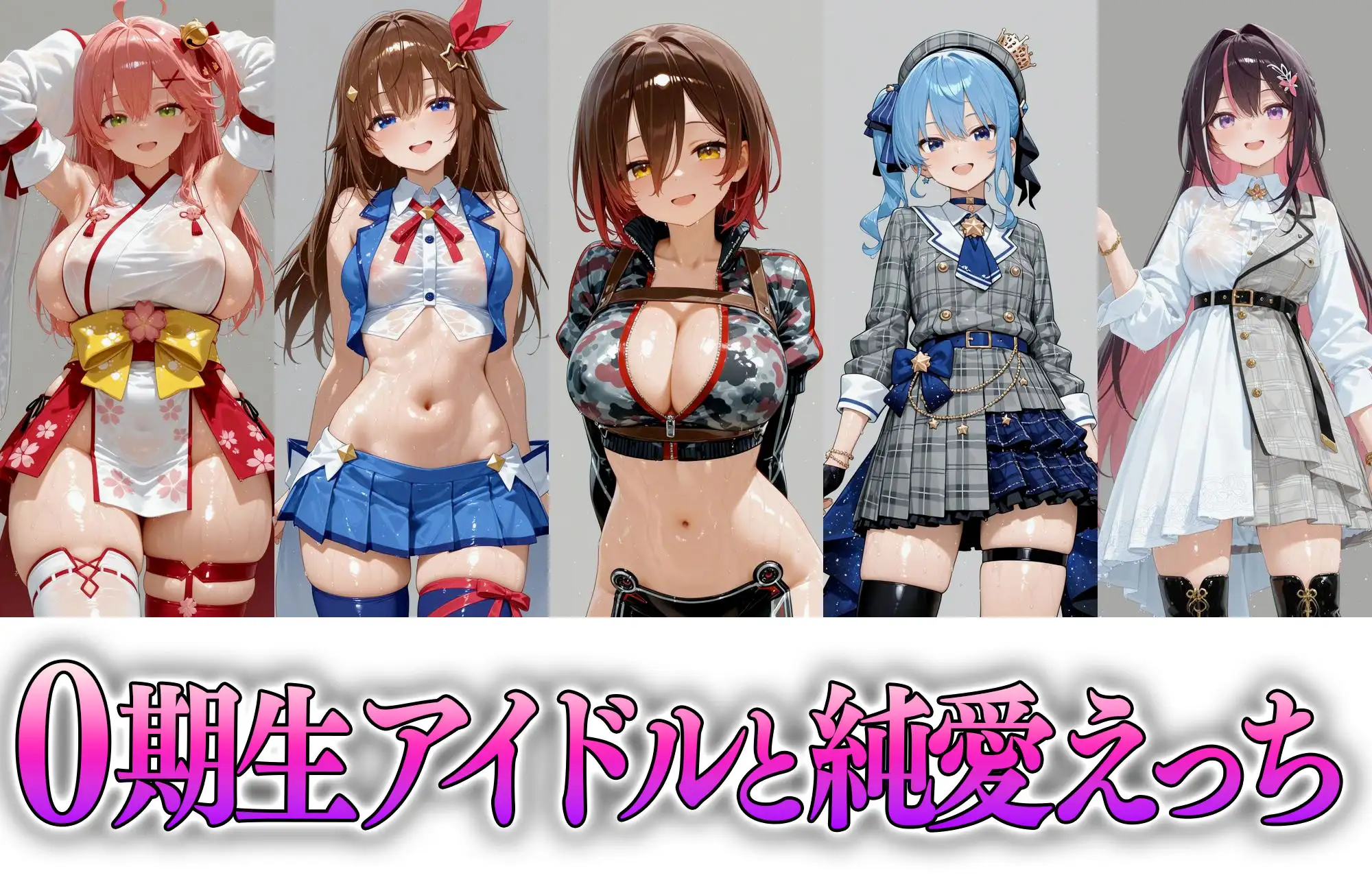 【500枚】ホ○ライブ0期生!! ～5人全員 純愛えっちイラスト集～ [DiDi] | DLsite - R18