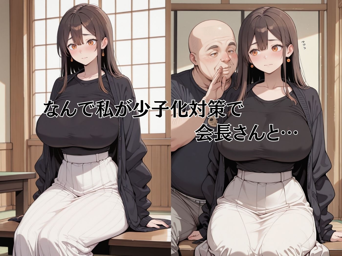 【近所妻】同人CG・AI『少子化町内会 子づくり会合』1