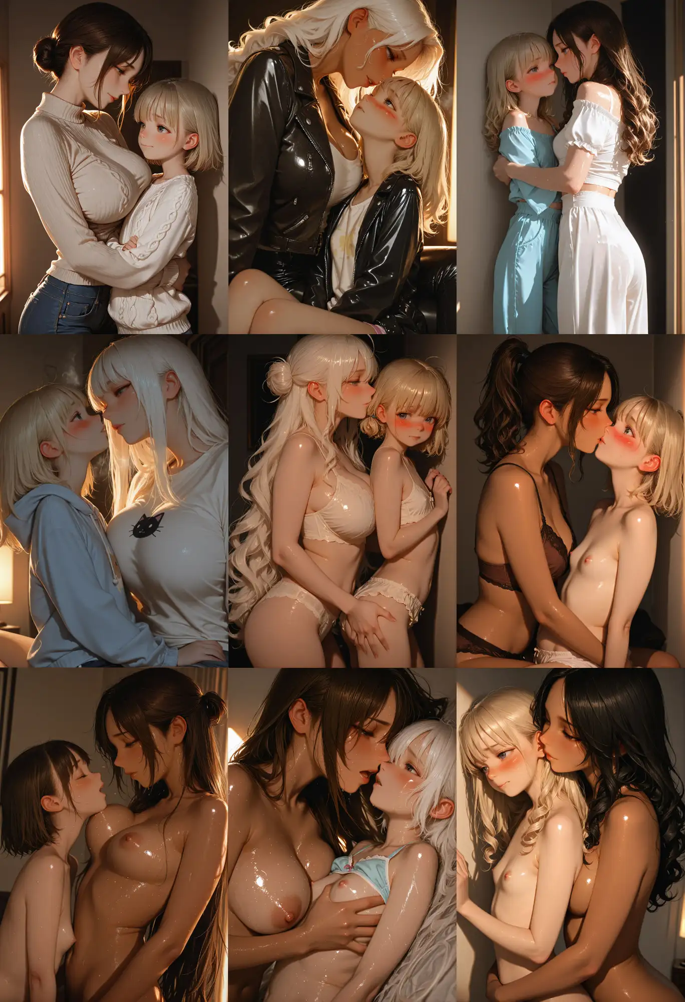 濡れそぼる百合の宴 ～様々な女たちが絡み合う蜜戯～ [Kagari-AIart] | DLsite - R18