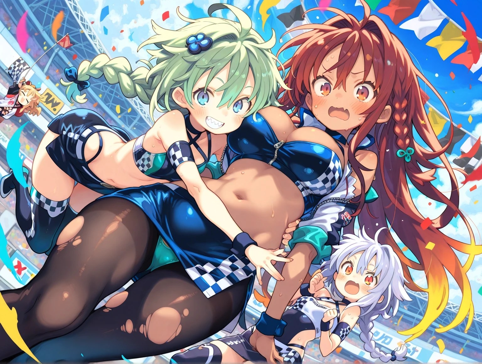 黒タイツ美少女イラスト集4レースクイーン編_10