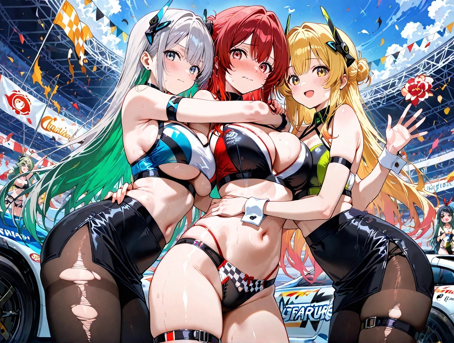 黒タイツ美少女イラスト集4レースクイーン編_2