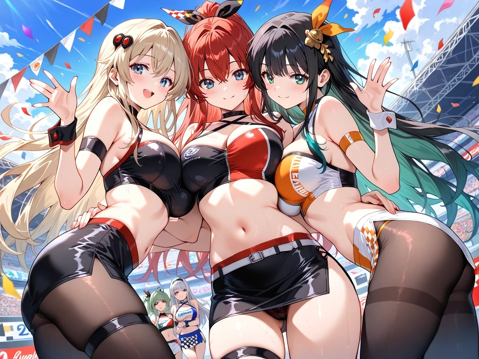 黒タイツ美少女イラスト集4レースクイーン編_5