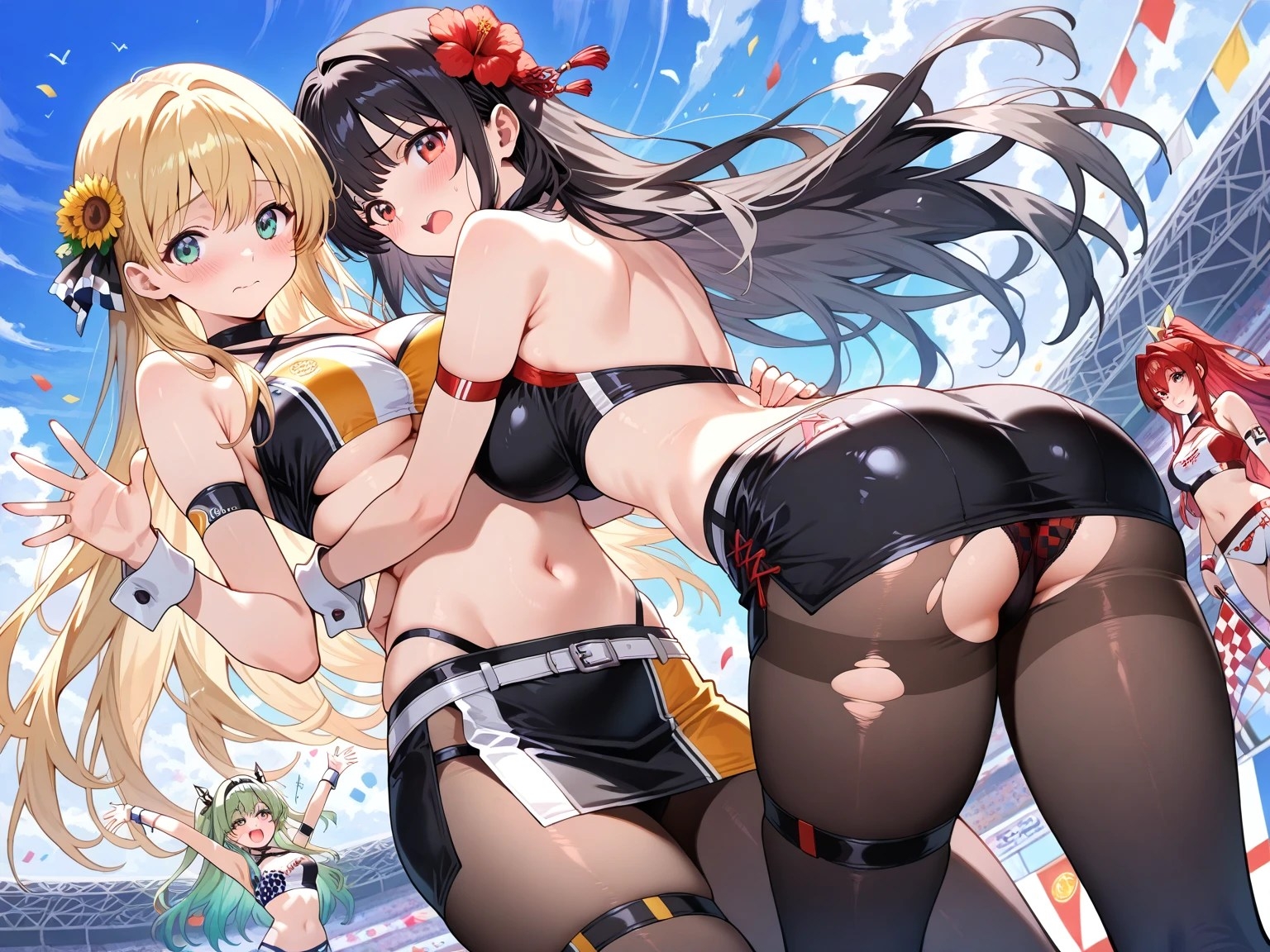 黒タイツ美少女イラスト集4レースクイーン編_7