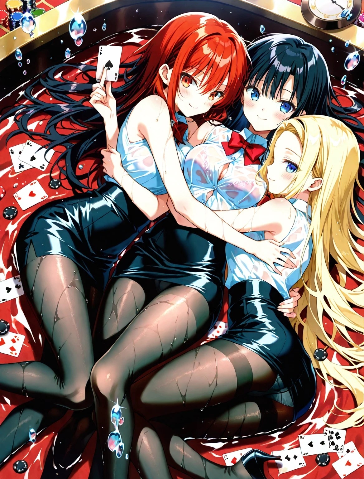 黒タイツ美少女イラスト集5カジノ編_4