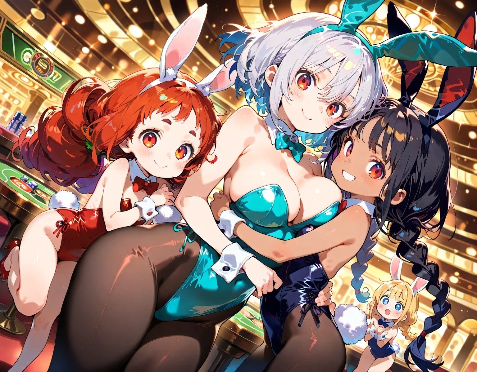 黒タイツ美少女イラスト集5カジノ編_5